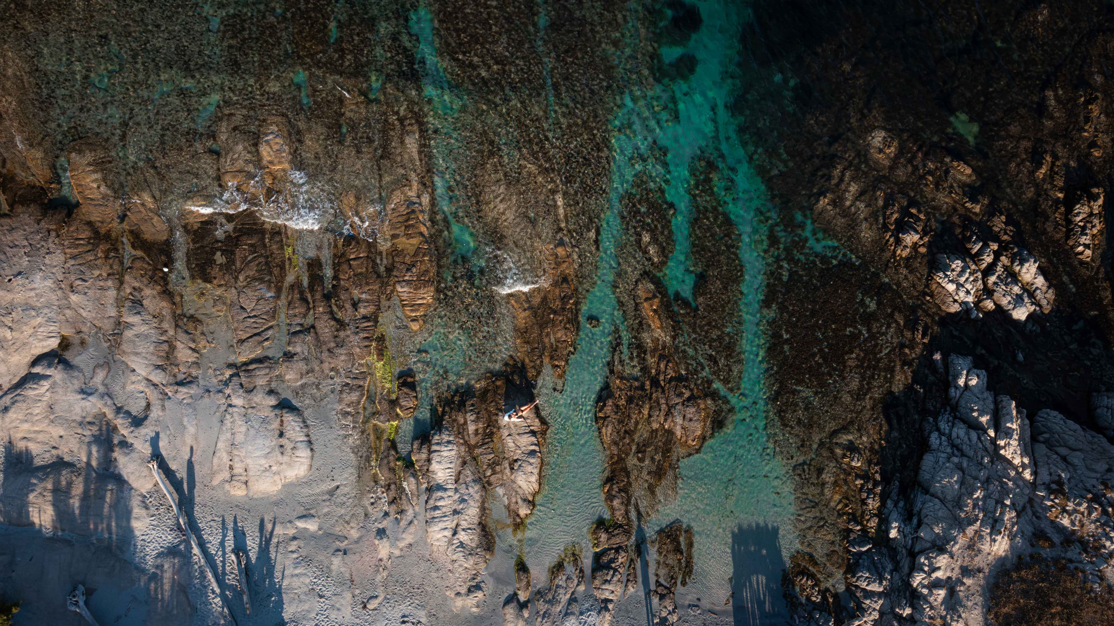 Beach aerial view