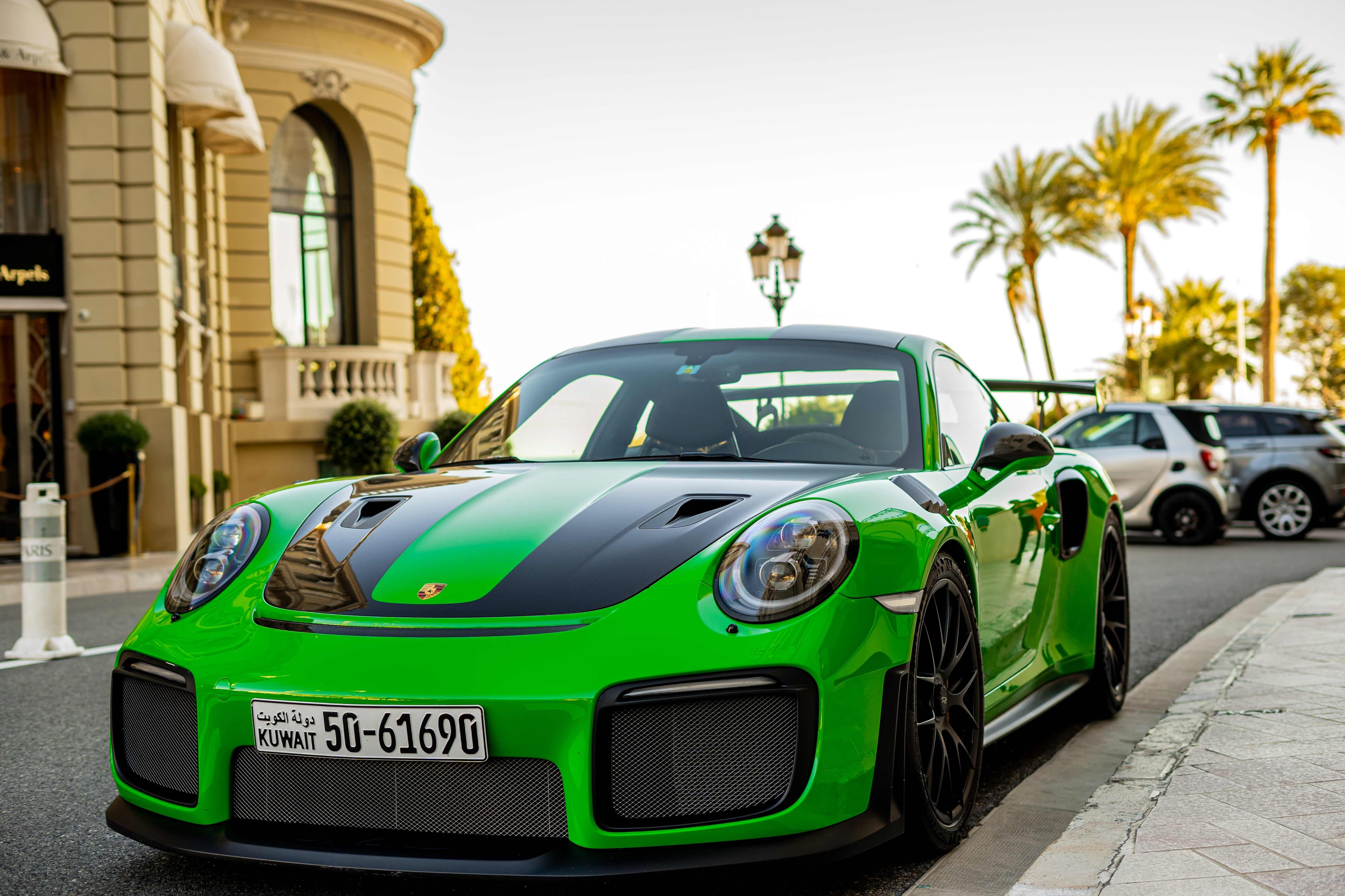 Green Porsche